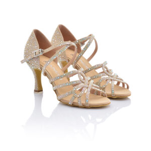 Infinito glitter platino con Strass